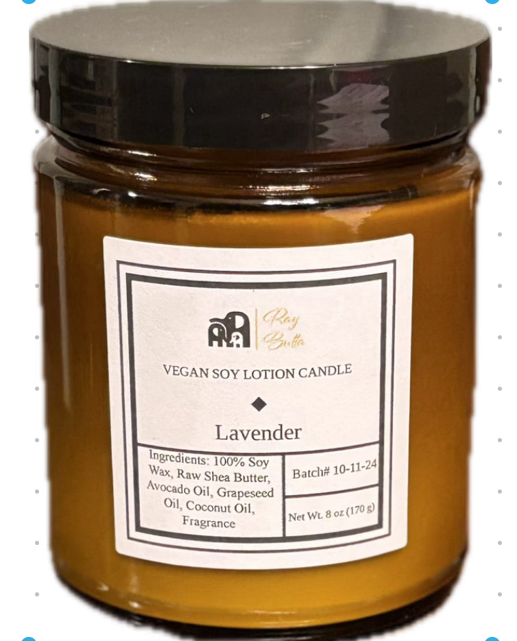 Ray Butta Lavender Hybrid Soy Candle